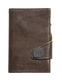Caramba Leather Portemonnaie CLICK & SLIDE by TRU VIRTUÂ® (Color: Caramba Mossgreen-Yellow/Gold)